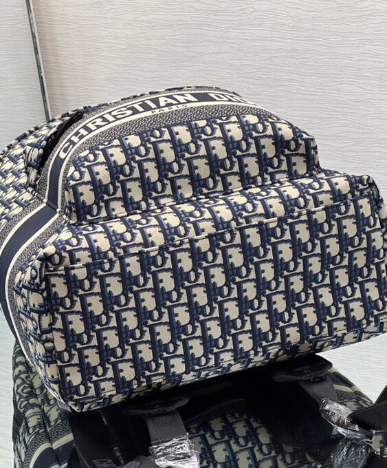 Christian Dior Diortravel Backpack Dark Blue